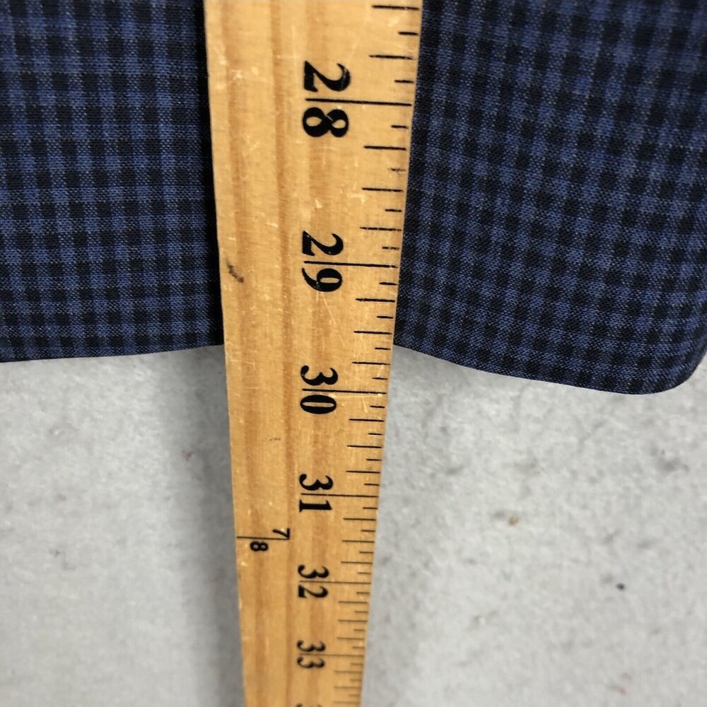 Calvin Klein Blazer Mens 38R Blue Check 100% Wool Extreme Slim Fit Jacket Coat - Picture 4 of 16